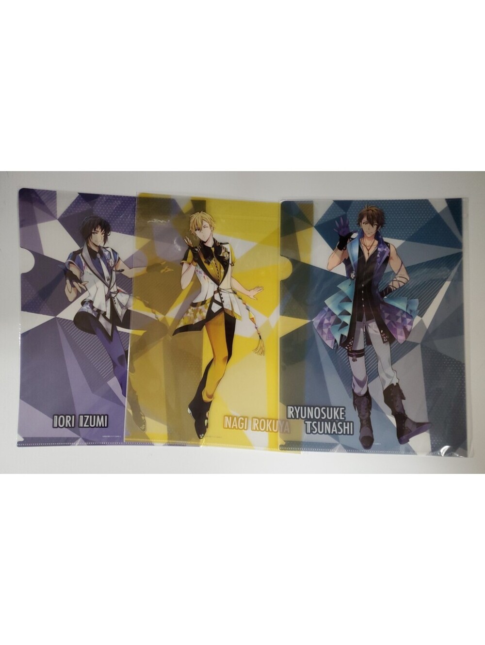 Idolish7 Lot Of 3 1st Live Road To Infinity Translucent Color Binder 8.5x12" NEW